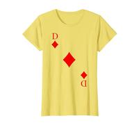 Carte à jouer Carreau reine dame carnaval costume T-Shirt