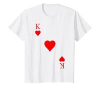 carte à jouer cœur roi carnaval costume poker T-Shirt