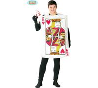 Carte à jouer du roi de cœur - Costume pour hommes Carnaval Coeur taille M/L, Taille:L