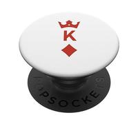Carte à Jouer King of Diamonds PopSockets PopGrip Adhésif