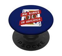 Carte à Jouer No Kings in America Pro-Democracy Patriotic PopSockets PopGrip Adhésif