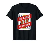 Carte à jouer No Kings In America Pro-Democracy Patriotic T-Shirt