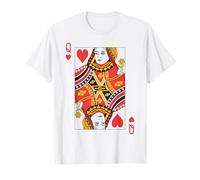 Carte à Jouer Queen of Hearts | Royal Flush Group Costume T-Shirt