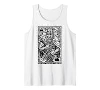 Carte à Jouer Viking King of Clubs Mythologie du Guerrier Nordique Débardeur