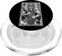 Carte à Jouer Viking King of Clubs Mythologie du Guerrier Nordique PopSockets PopGrip pour MagSafe