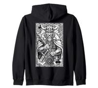 Carte à Jouer Viking King of Clubs Mythologie du Guerrier Nordique Sweat à Capuche
