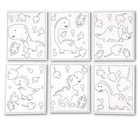 Carte À Sabler Ou À Pailleter Dinosaure 6 Pièces