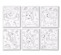 Carte À Sabler Ou À Pailleter Licorne 6 Pièces