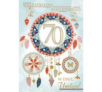 Carte A5 pour le 70e anniversaire