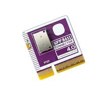 Carte adaptateur d ' extension interne PCIe Gen4 OCuLink SFF-8611 pour la planification du stockage de bureau, les projets de mise à niveau de poste de travail, les configurations d ' installation en