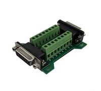 Carte adaptateur DB15MF-A conçue pour les applications de câblage DB15 nécessitant une terminaison mâle/femelle sans soudure