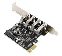 Carte adaptateur Hub USB 3.0 4 ports 5 Gbps transfert de données pour plates-formes de jeu et stations de travail Compatible avec les emplacements pcie x1 x4 x8 x16