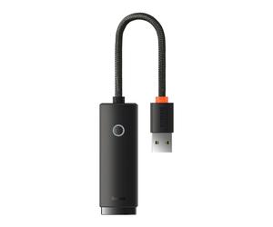 Carte adaptateur Internet réseau Baseus WKQX000001 Lite USB vers RJ45 100 Mbps noir