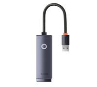 Carte adaptateur Internet réseau Baseus WKQX000013 Lite USB vers RJ45 100 Mbps gris
