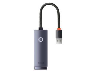 Carte adaptateur Internet réseau Baseus WKQX000313 Lite USB-C vers RJ45 100 Mbps gris