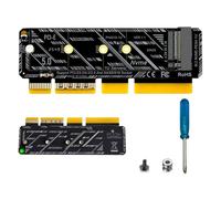 Carte adaptateur M.2 N.V.M.E PCIe 5.0 x4 Lane - Carte d'extension S.D interne pour serveur 1U PC de bureau | Riser Controller Disque Dur M-Key 64 Gbps, Convertisseur Support S.D Gen5 Gen4 2280