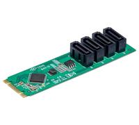 Carte Adaptateur M.2 Vers 4 Ports SATA - 4P-SATA-M2-ADAPTATEUR