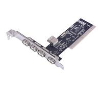 Carte adaptateur PCI 4 ports USB 2.0 480 Mbps Speed Hub Carte contrôleur PCI pour disque dur mobile USB Scanner Pci vers USB 2.0