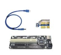 Carte adaptateur PCI-E vers double PCI prenant en charge le double Pci pour fonctionner simultanément