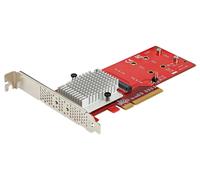 Carte Adaptateur PCI-Express Dual M.2 SSD - PEX8M2E2