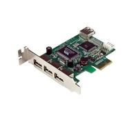 Carte adaptateur pci express vers 4 ports usb 2.0 - carte pcie - 3x us