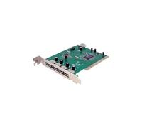 Carte Adaptateur PCI vers 7 Ports USB 2.0 - Interne Externe - 1x USB A Femelle Interne 2x ISC Mâle 4x USB A Femelle Externe - Adaptateur USB - PCI -