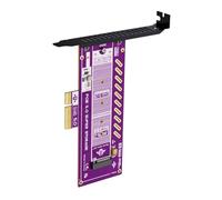 Carte adaptateur PCIe 5.0 4X NVMe Solid Disk avec large compatibilité et transmission stable Carte d'extension NVMe