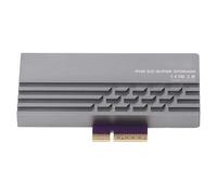 Carte Adaptateur PCIe 5.0 X4 vers SSD M.2 NVME, Carte D'extension 128 Gbit/s avec Dissipateur Thermique en Aluminium, Compatible avec Les Formats 2230, 2242, 2260 et 2280