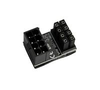 Carte adaptateur PCIe 8 broches à angles de 180 degrés pour câblage de carte graphique de bureau optimisé pour carte graphique de bureau