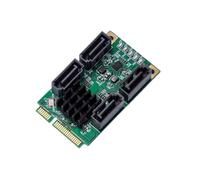 Carte adaptateur PCIe vers SATA3.0 2/4 ports pour transfert de données et extension de stockage à haute vitesse Installation rapide Carte d'extension