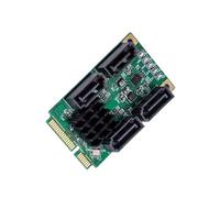 Carte adaptateur PCIe vers SATA3.0 2/4 ports pour transfert de données et extension de stockage à haute vitesse Installation rapide Carte d'extension