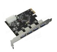 Carte adaptateur PCIex pour 4 ports USB3.0 A (écrou), HOPE R