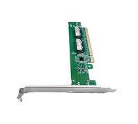 Carte adaptateur PCIExpress X16 vers double 8i en métal avec plages de température étendues pour rack de serveur Adaptateur d'extension PCIe