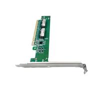 Carte adaptateur PCIExpress X16 vers double 8i en métal avec plages de température étendues pour rack de serveur Adaptateur d'extension PCIe