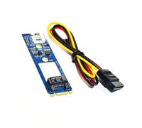 Carte adaptateur SATA3.0 7 broches pour 2242 2260 2280 SDD Easy Assembly Extension de mémoire
