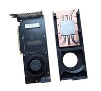 Carte adaptateur V100 SXM2 vers PCIe standard avec ventilateur de refroidissement actif pour mises à niveau du GPU des stations de travail