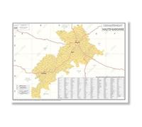 Carte administrative du département de la Haute-Garonne - 70x100 cm