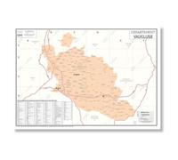 Carte administrative du département du Vaucluse - 70x100 cm