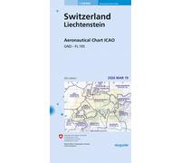 Carte aéronautique OACI - Suisse, Liechtenstein | Swisstopo