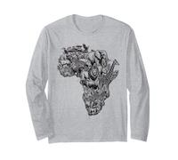 Carte Africaine Animaux Safari Continent Manche Longue