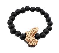 Carte Africaine Bracelets De Perles en Bois Hip Hop Bangles Bijoux pour