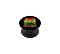 Carte Afrique du Continent de la Population du Lion PopSockets PopGrip Adhésif