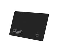 Carte airtag Localisateur de Carte Mince Compatible avec Find My (iOS Système) - Dispositif Anti-Perte Rechargeable Ultra Fin 1.6mm sans Fil au Format Carte - pour Portefeuille（Étanchéité IP68） (HB12)