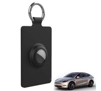 Carte Airtag, porte-clés Tesla, convient aux modèles Tesla Model Y/3/S/X, anti-perte et anti-rayures, porte-cartes, carte à clés noire, convient à tous les modèles Tesla, Noir , 2,51 x 5,31 Zoll