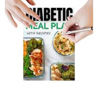 Carte alimentaire à faible teneur en sucre - Planificateur de repas sain - Journal glycémique pour journal alimentaire - Pour les adultes et les personnes âgées - Cuisine prédiabétique