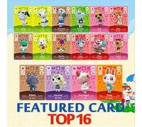 Carte Amiibo Animal Crossing, 16 Pièces Top16 Jeu Cartes De Villageois De Caractères Rares Pour Animal Crossing New Horizons