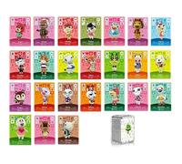 Carte Amiibo Animal Crossing, 24pcs top24 mini Jeu Cartes de Villageois de Caractères Rares pour Animal Crossing New Horizons