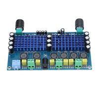 Carte Amplificateur Puissance Numérique 2.1 Canal, Module Audio 50Wx2 + 100W, DC12-24V - Son Puissant Bass Profond, Entrée AUX Polyvalente, Compacte pour Audio