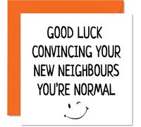 Carte amusante pour une pendaison de crémaillère, une pendaison de crémaillère, une blague, un déménagement, 145 mm x 145 mm