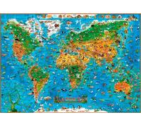 Carte Animaux Du Monde - Sans Barres (Plast.138X97 - Carte sans barres - Collectif - Expressmap - Atlas / carte